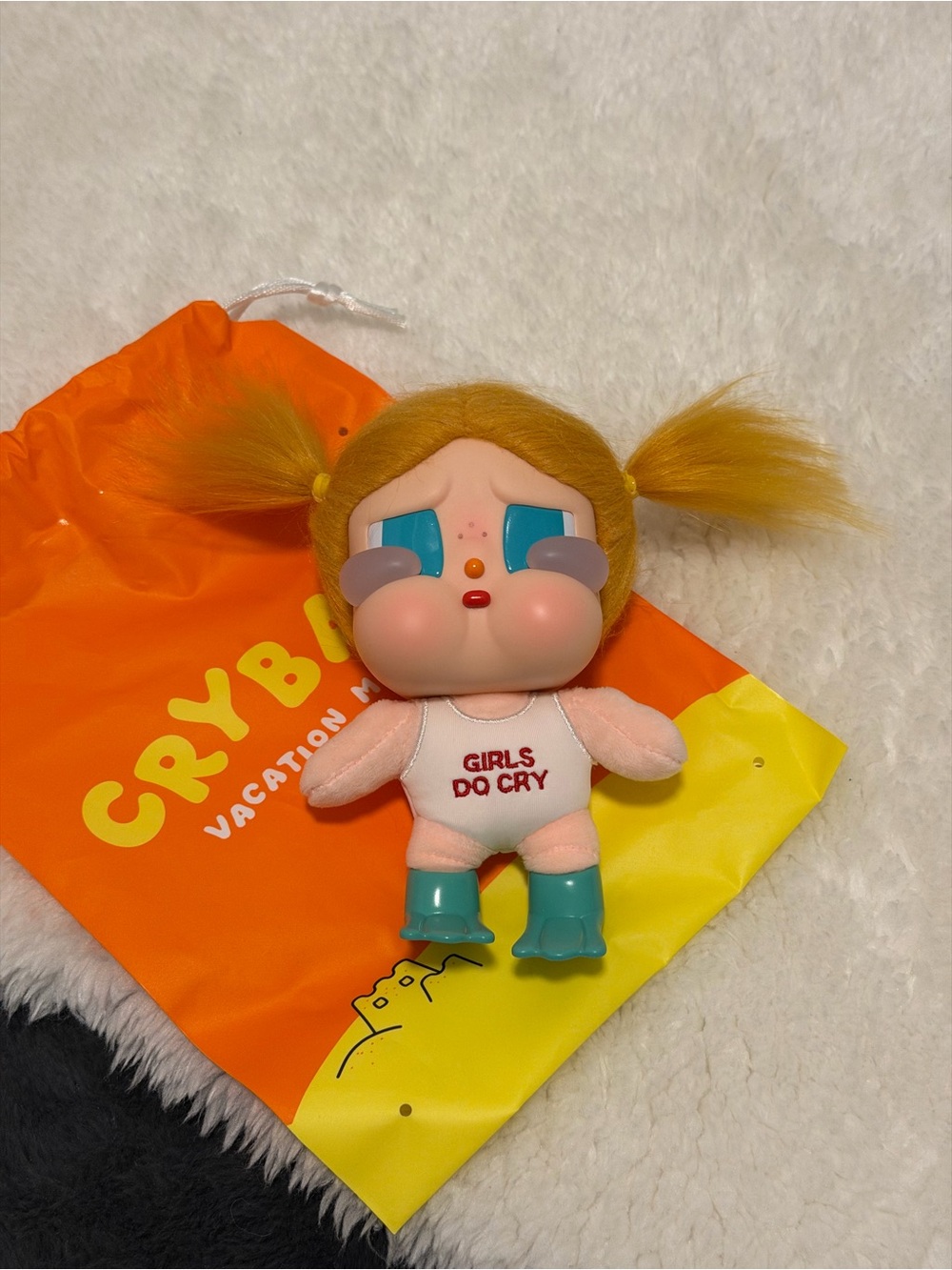 Pop Mart CRYBABY Vacation Mode On Series-Vinyl Plush Pendant Key chain